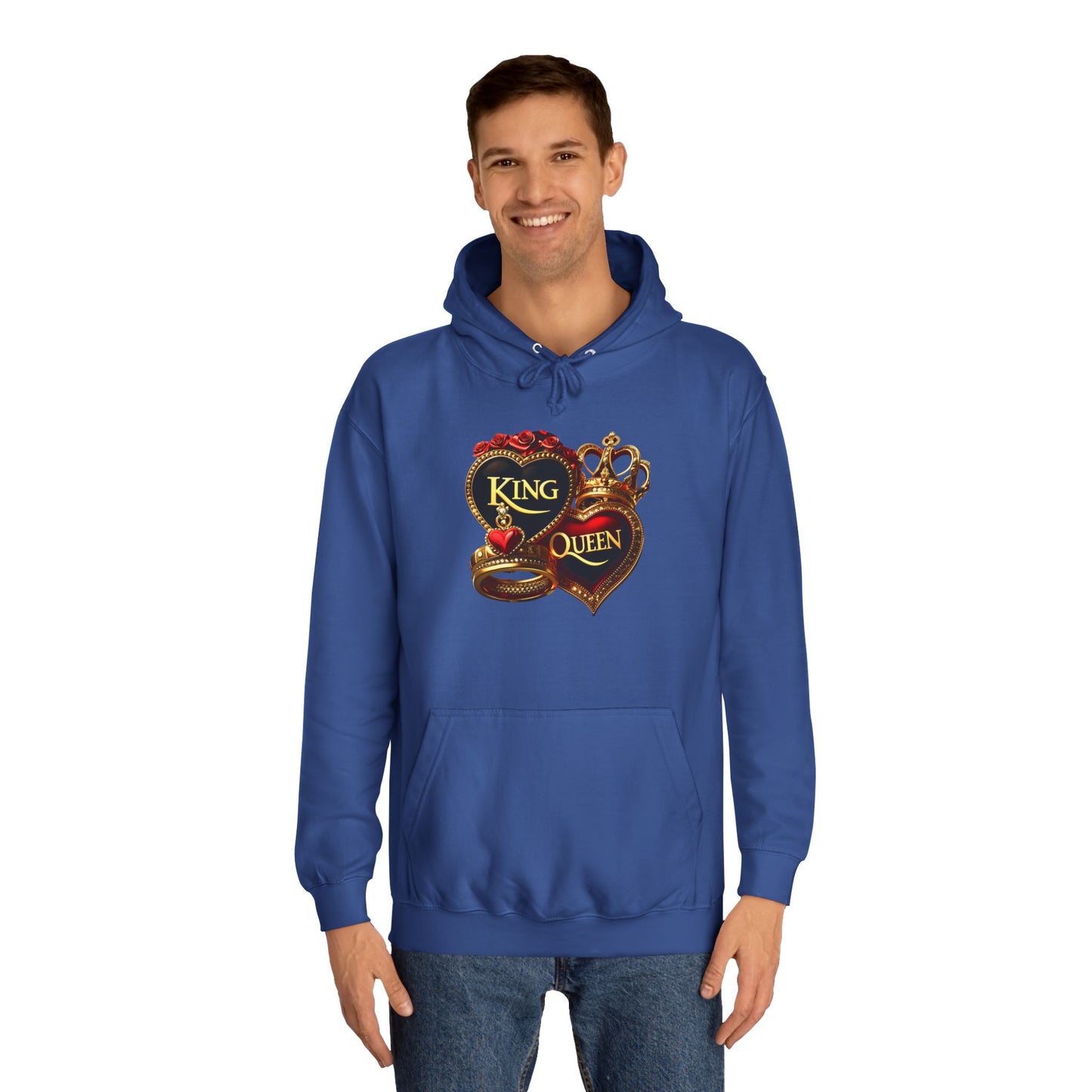 Lion's Main Apparel Royalty is King Unisex College Hoodie