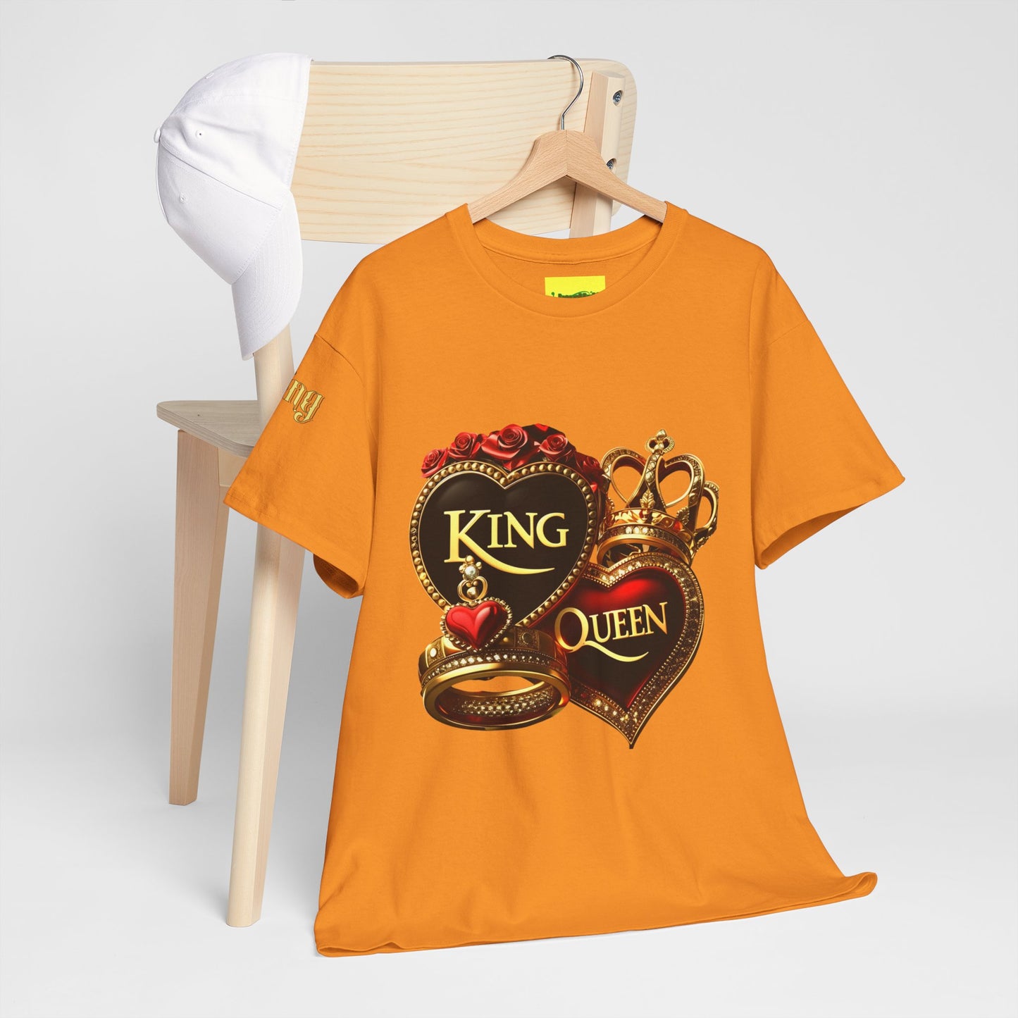 Lion's Main Apparel Royalty is King-Themed Unisex Heavy Cotton Tee