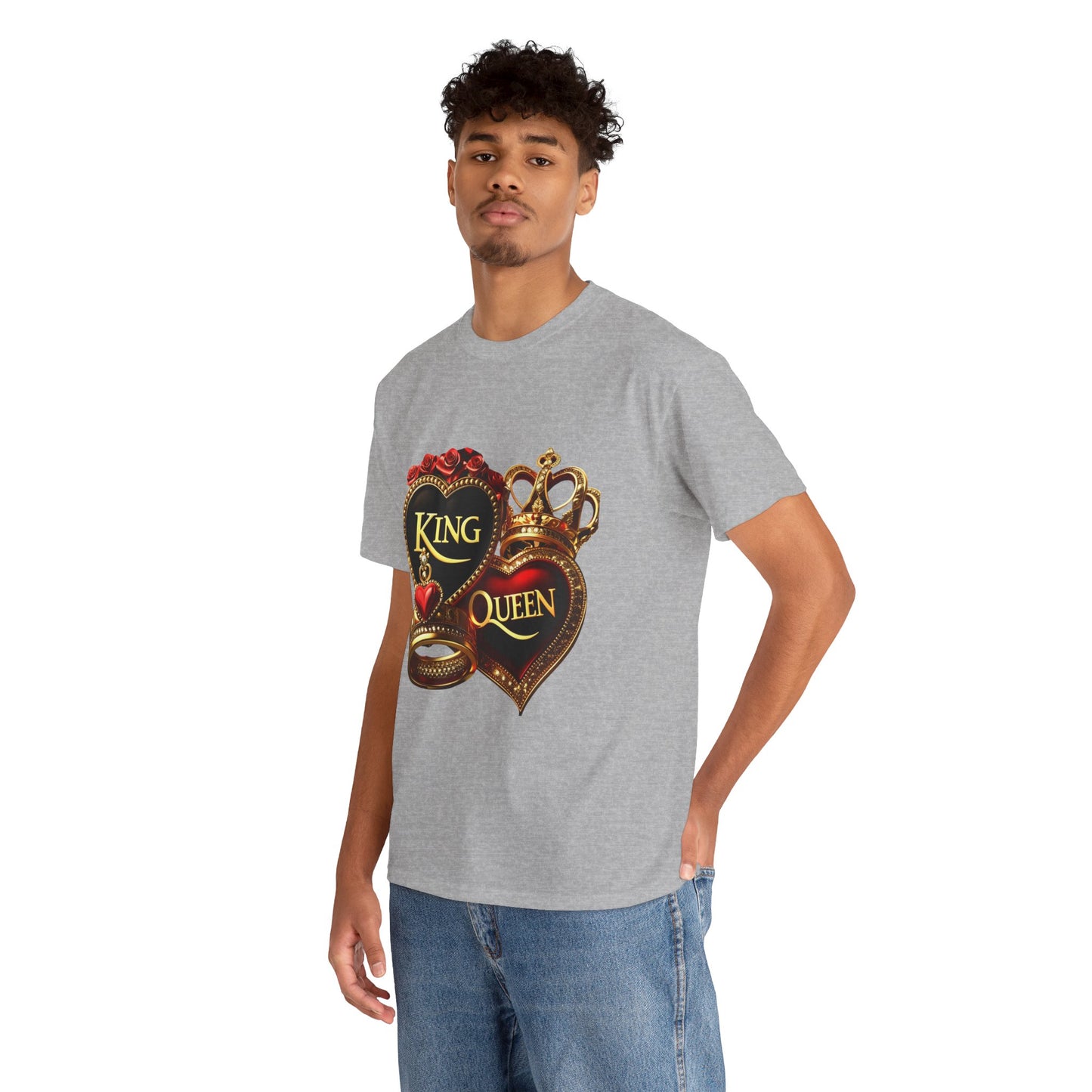 Lion's Main Apparel Royalty is King-Themed Unisex Heavy Cotton Tee