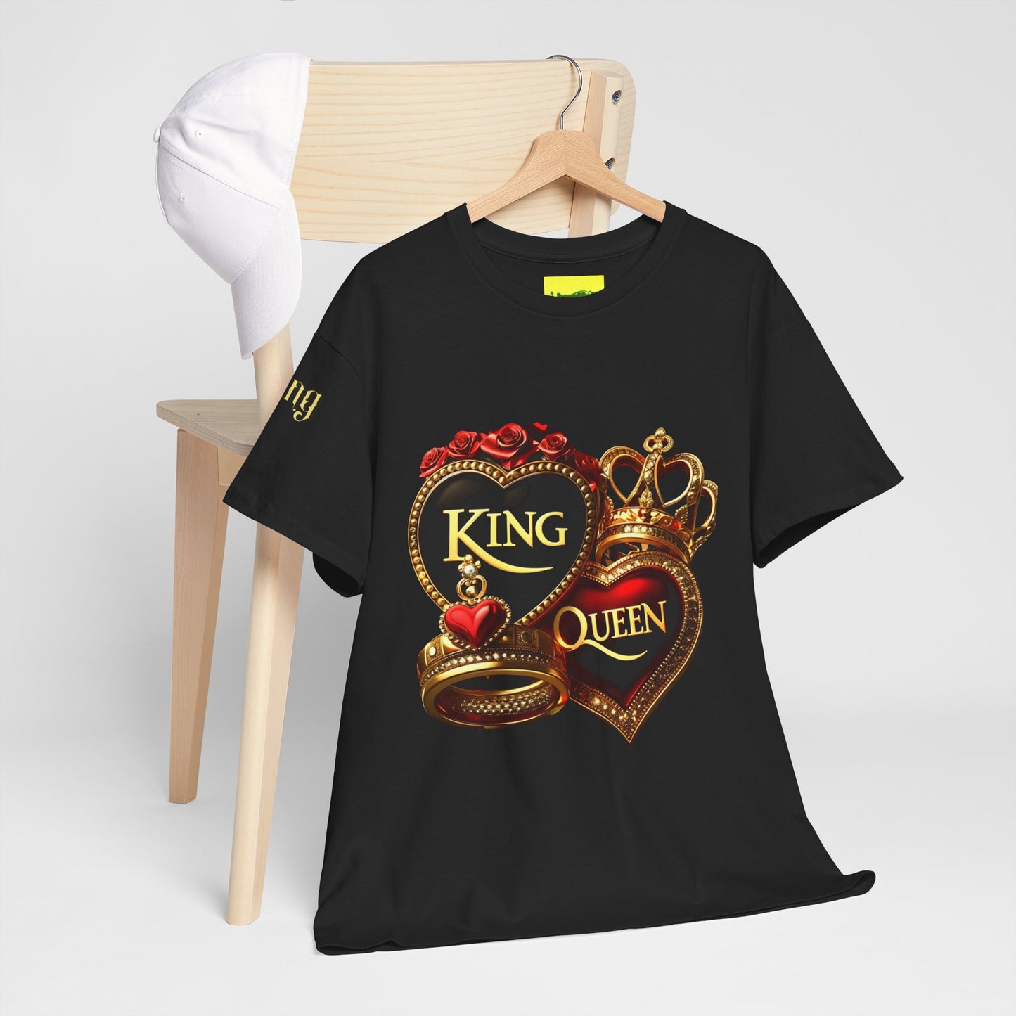 Lion's Main Apparel Royalty is King-Themed Unisex Heavy Cotton Tee