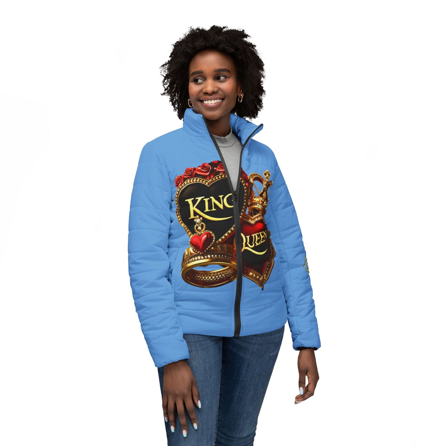 Lion's Main Apparel Royalty is Queen-Inspired Women’s Puffer Jacket