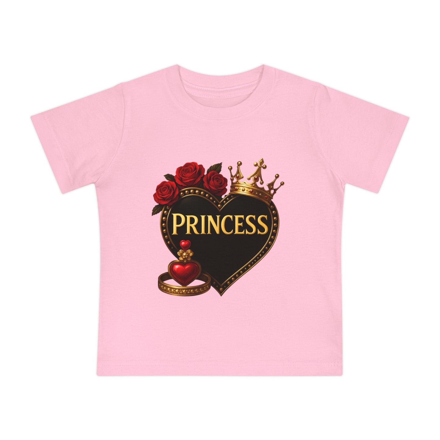 Lion's Main Apparel Royalty Princess Short Sleeve T-Shirt for Babies