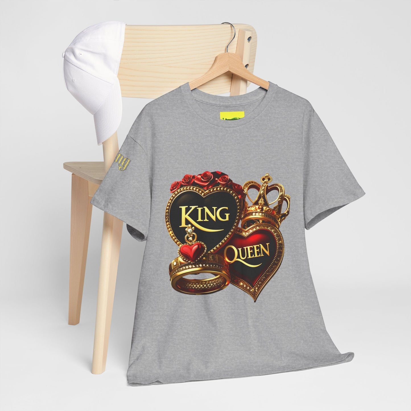 Lion's Main Apparel Royalty is King-Themed Unisex Heavy Cotton Tee