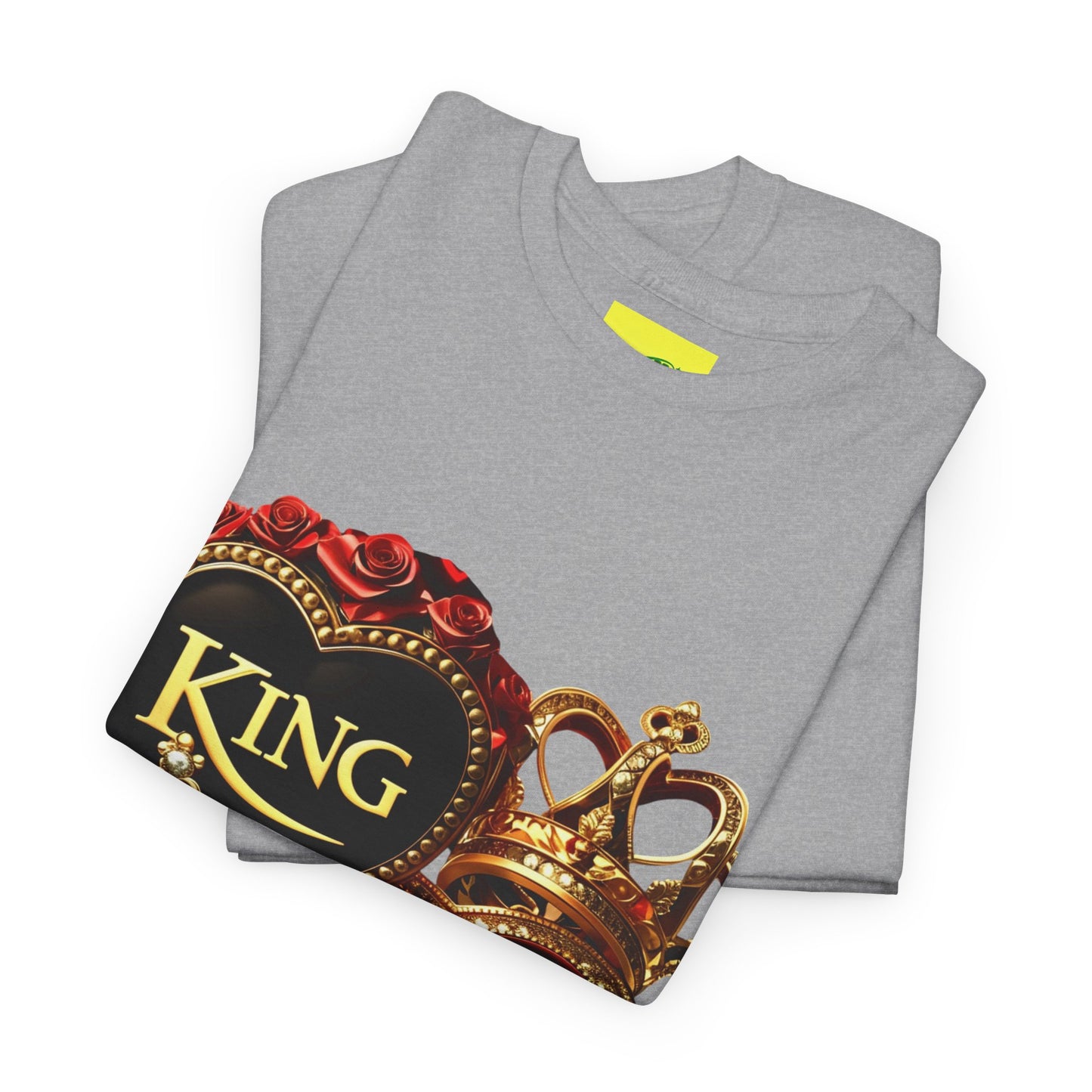 Lion's Main Apparel Royalty is King-Themed Unisex Heavy Cotton Tee
