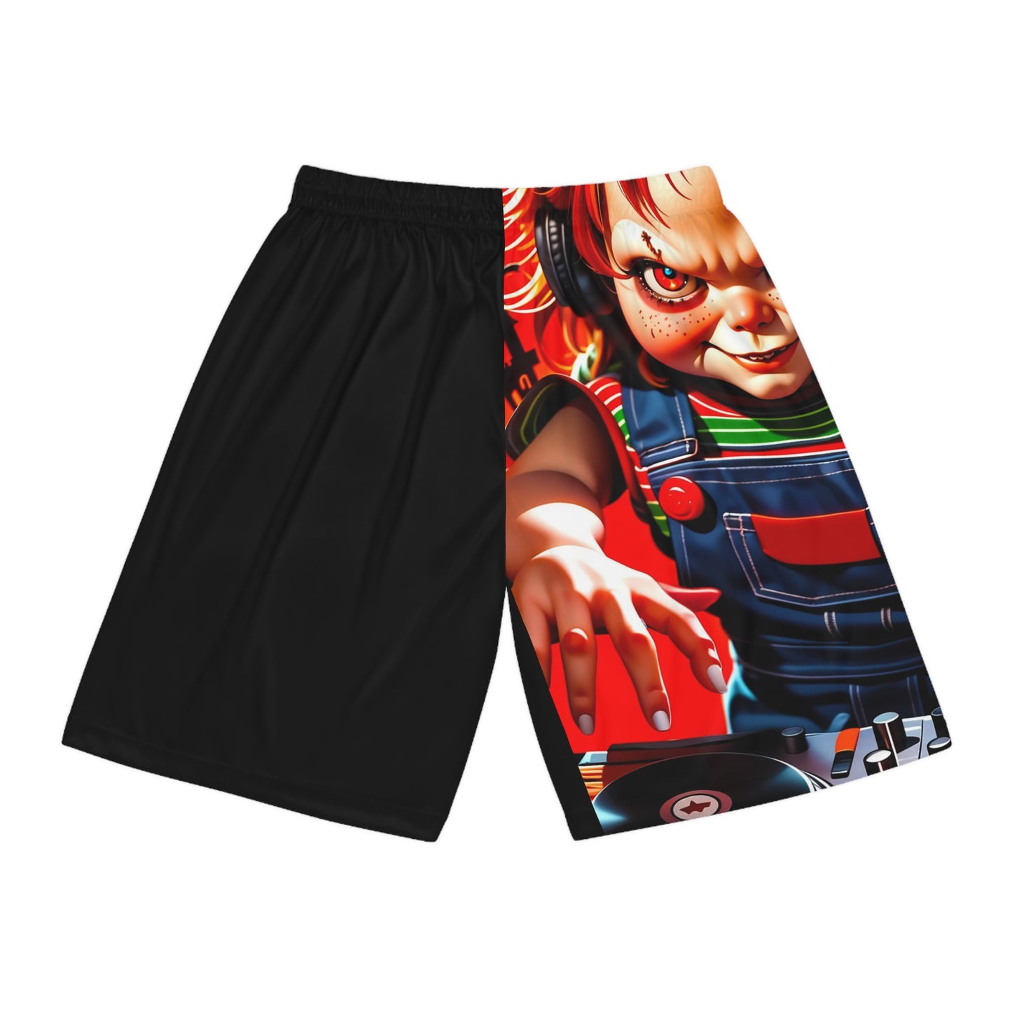 Lion's Main Apparel DJ Chuck Horror Basketball Shorts