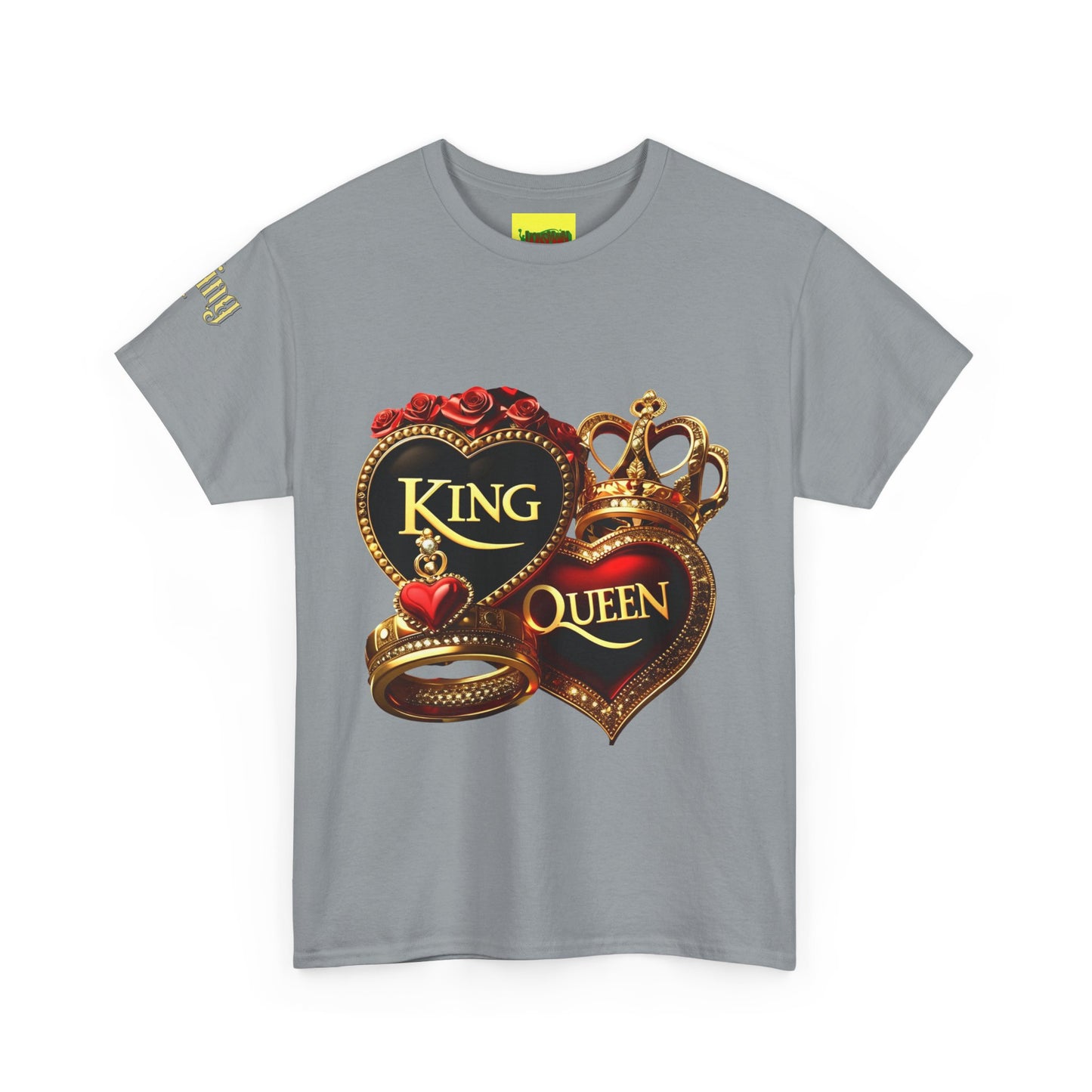 Lion's Main Apparel Royalty is King-Themed Unisex Heavy Cotton Tee