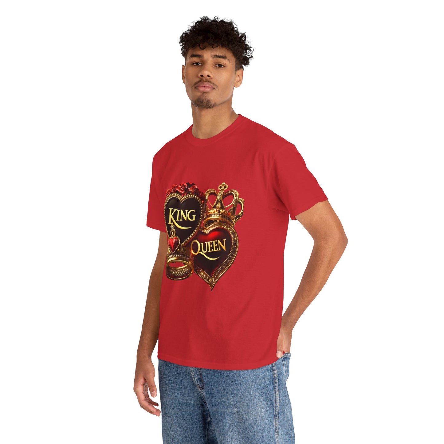 Lion's Main Apparel Royalty is King-Themed Unisex Heavy Cotton Tee