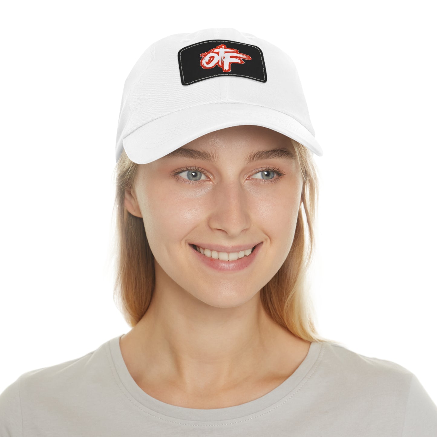 Stylish Lion's Main Apparel Dad Hat with Leather Patch