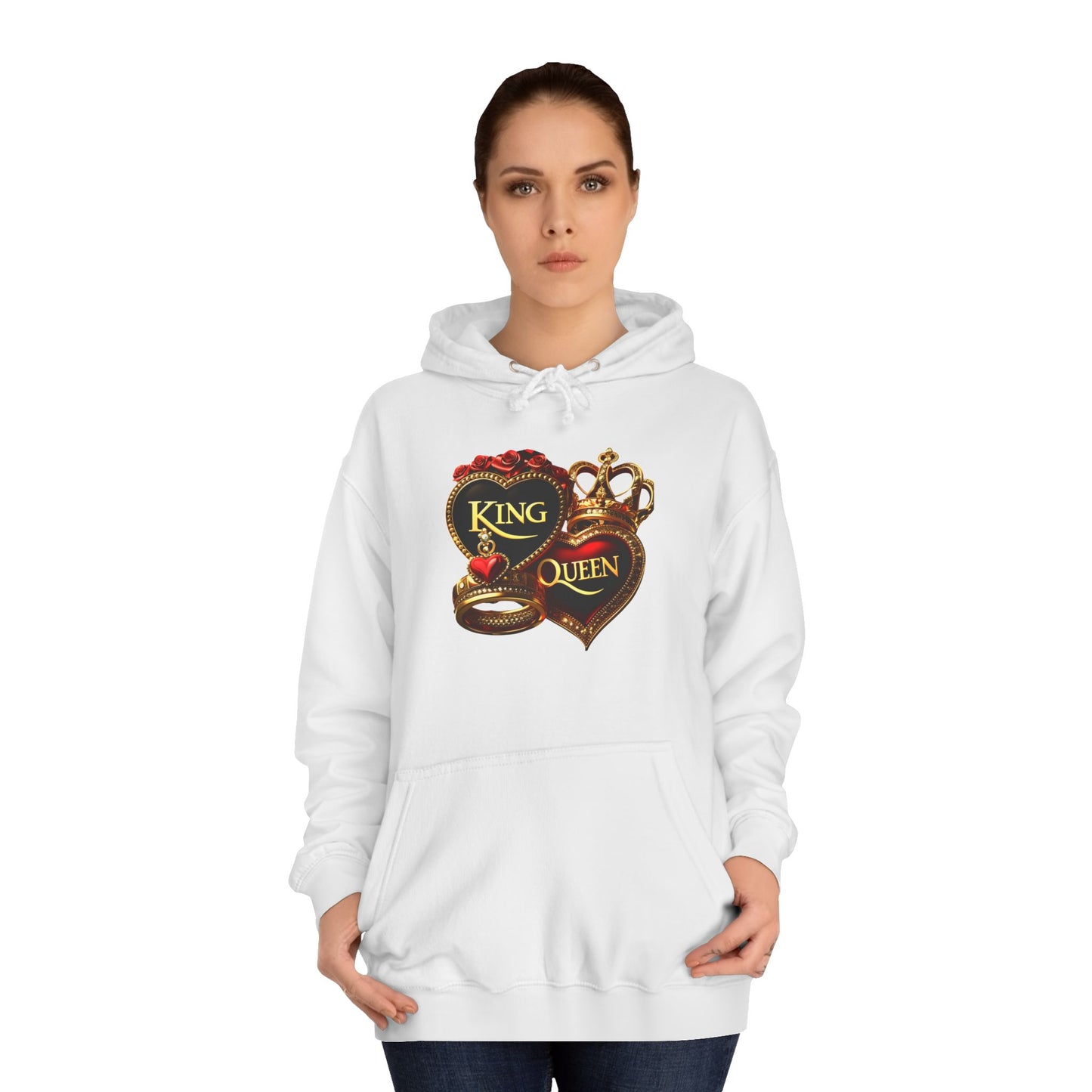 Lion's Main Apparel Royalty is King Unisex College Hoodie