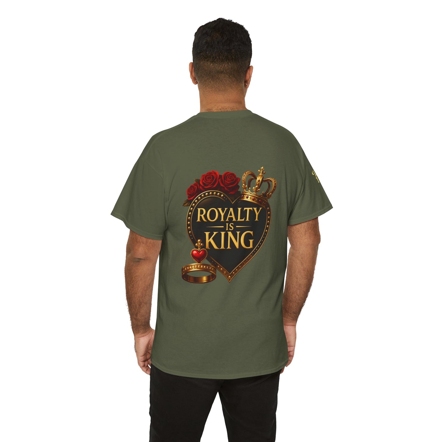 Lion's Main Apparel Royalty is King-Themed Unisex Heavy Cotton Tee