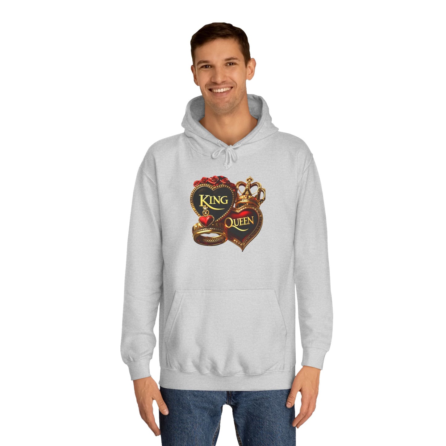 Lion's Main Apparel Royalty is King Unisex College Hoodie