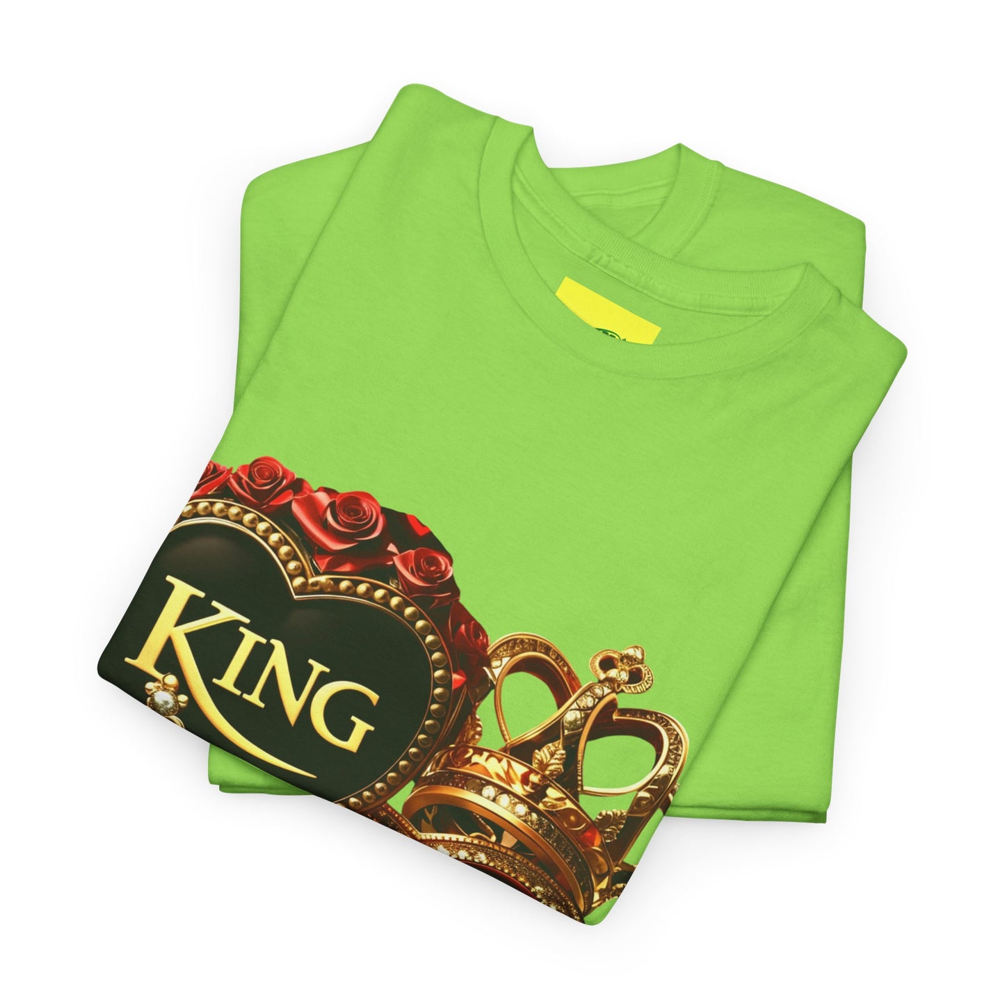 Lion's Main Apparel Royalty is King-Themed Unisex Heavy Cotton Tee