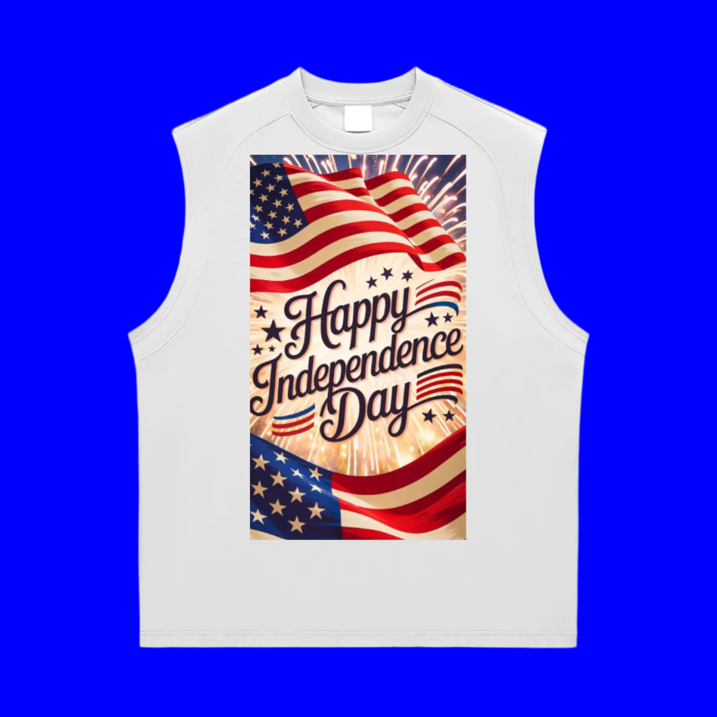 Lion's Main Apparel Independence Day Sorona Quick-Dry Cooling Tank Top