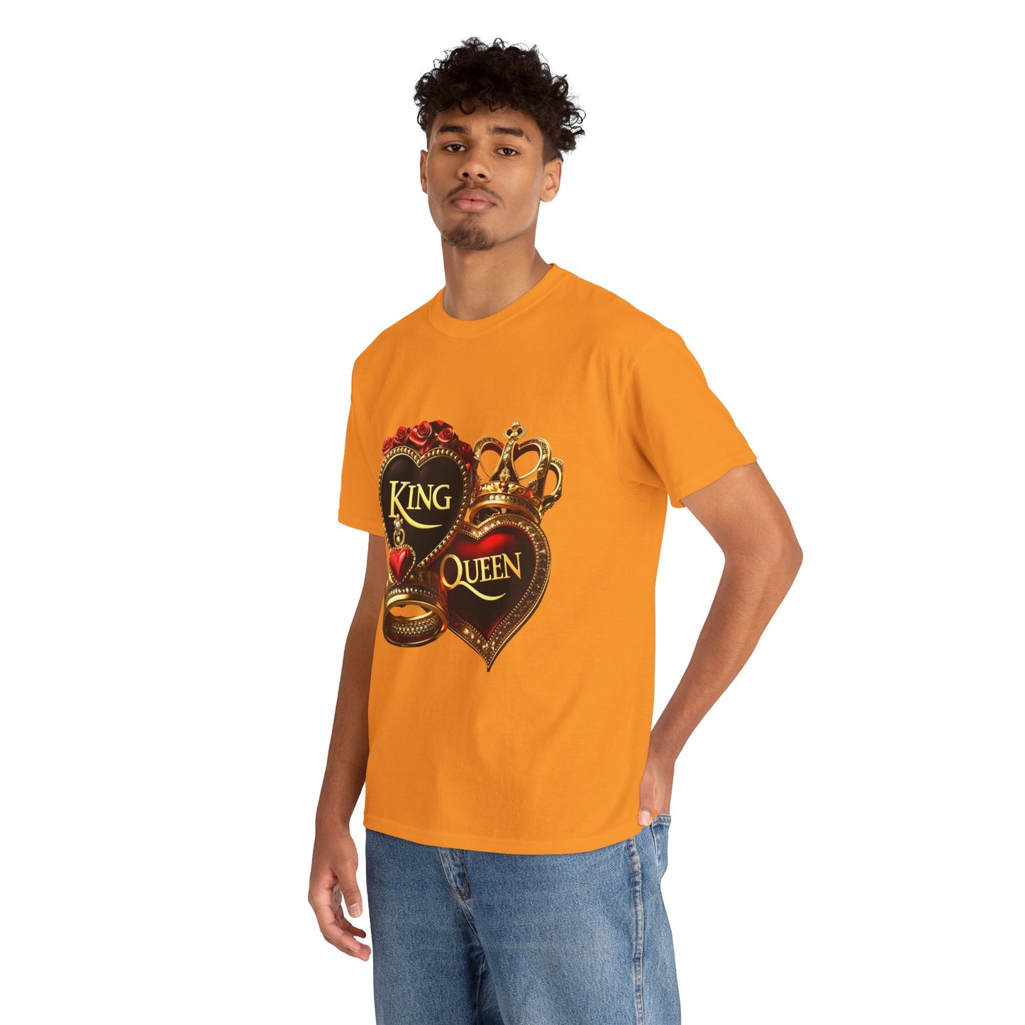 Lion's Main Apparel Royalty is King-Themed Unisex Heavy Cotton Tee