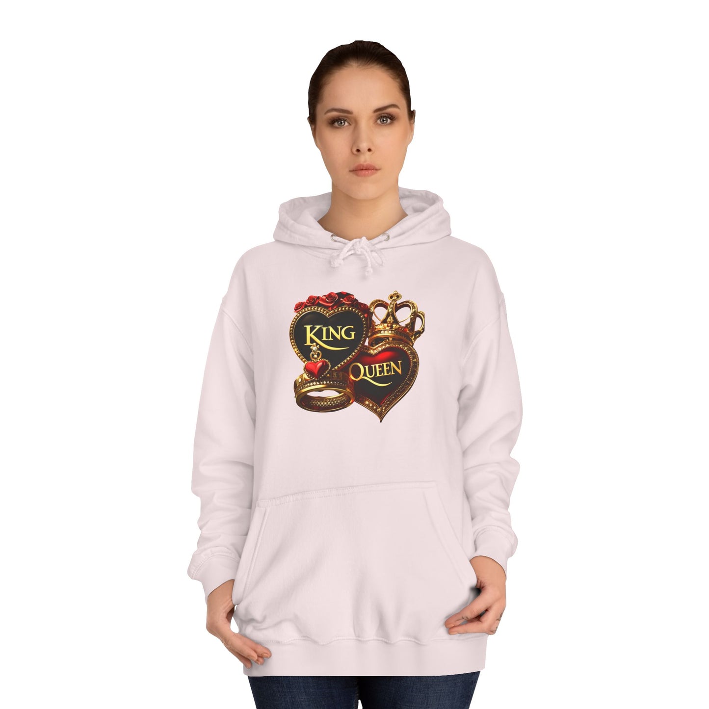 Lion's Main Apparel Royalty is King Unisex College Hoodie