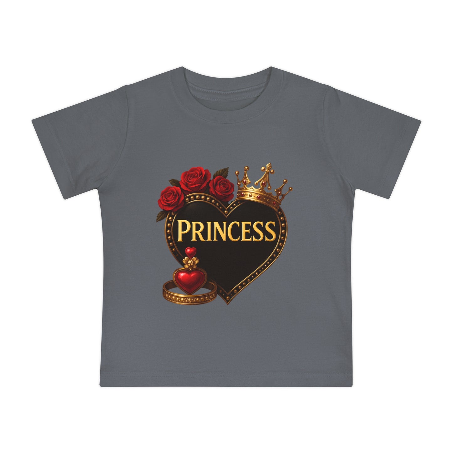 Lion's Main Apparel Royalty Princess Short Sleeve T-Shirt for Babies