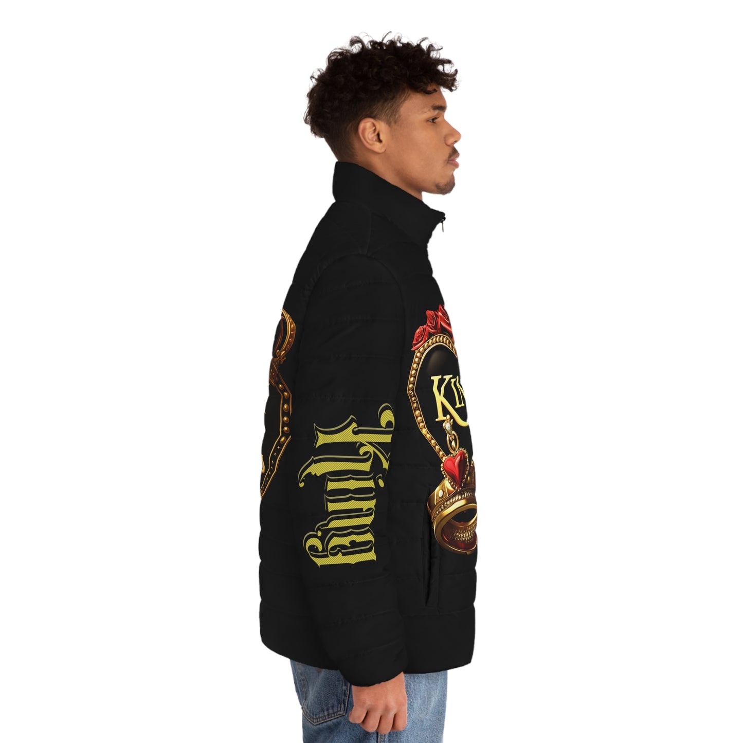 Lion's Main Apparel Royalty is King Themed Puffer Jacket