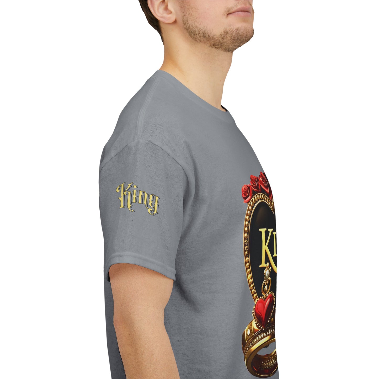 Lion's Main Apparel Royalty is King-Themed Unisex Heavy Cotton Tee