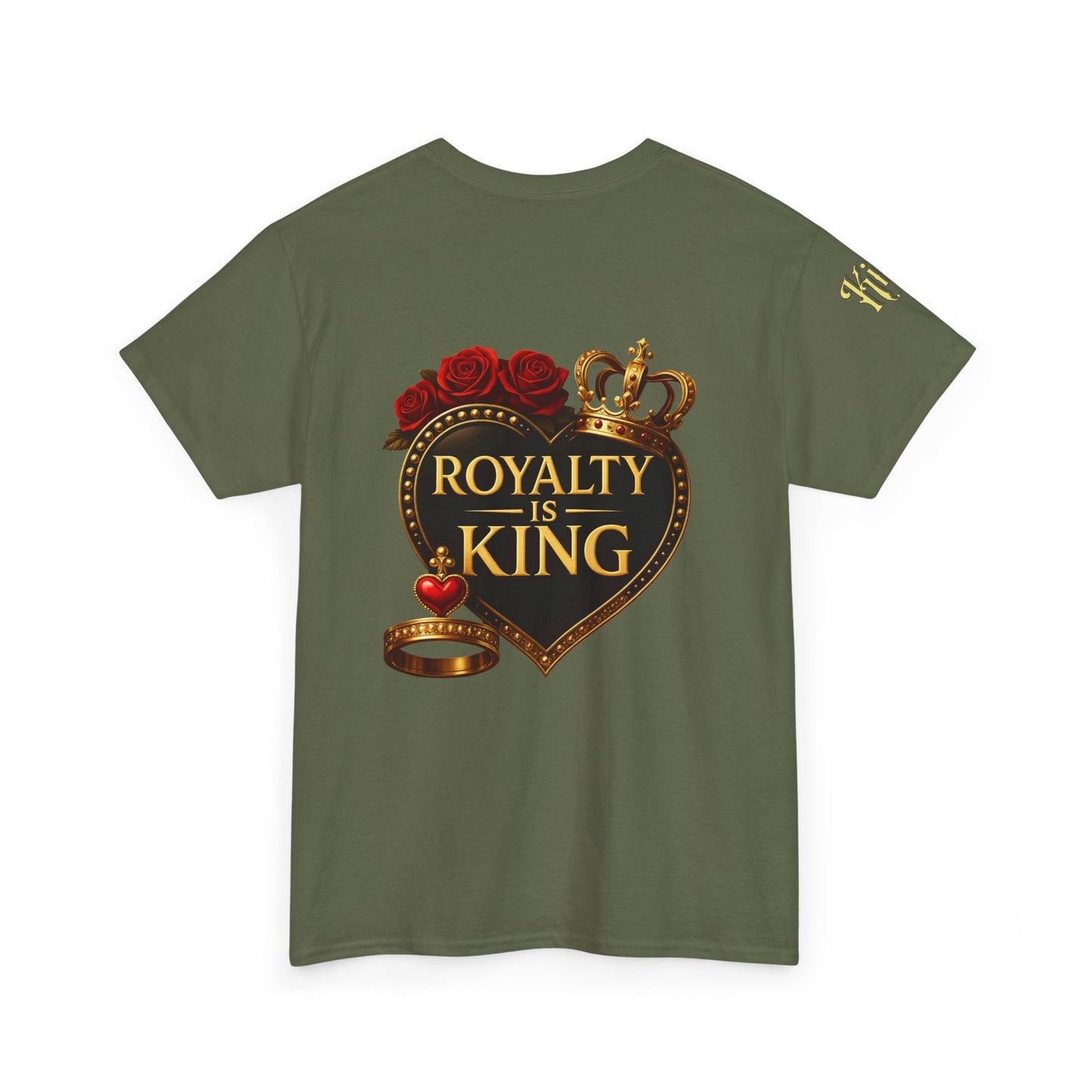 Lion's Main Apparel Royalty is King-Themed Unisex Heavy Cotton Tee