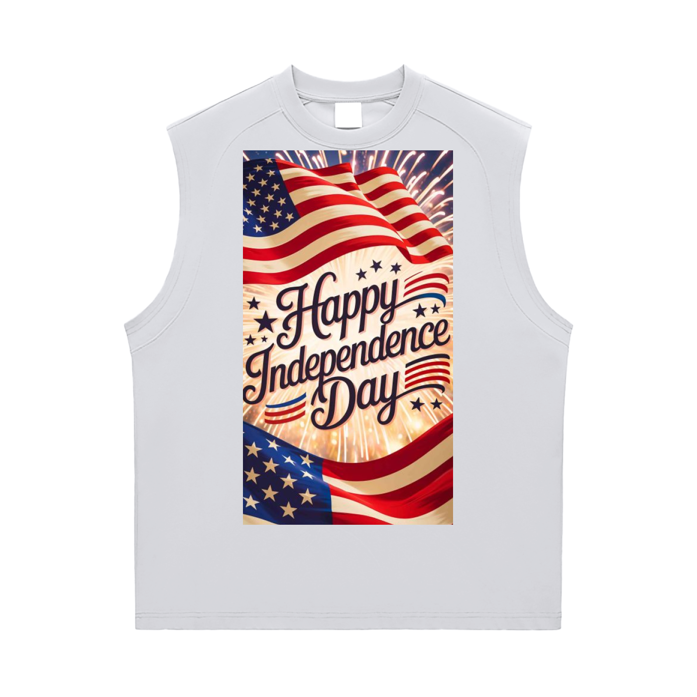 Lion's Main Apparel Independence Day Sorona Quick-Dry Cooling Tank Top