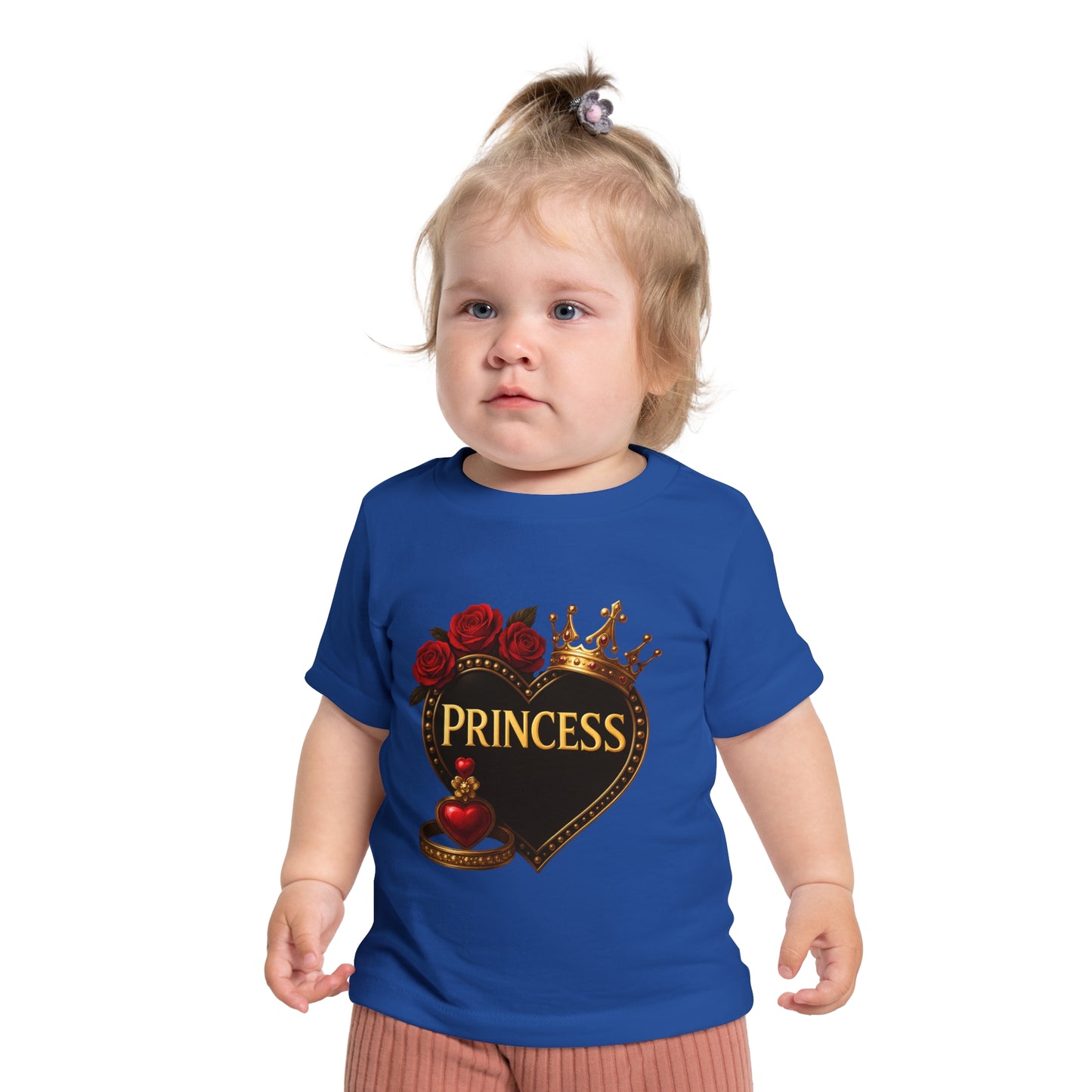 Lion's Main Apparel Royalty Princess Short Sleeve T-Shirt for Babies