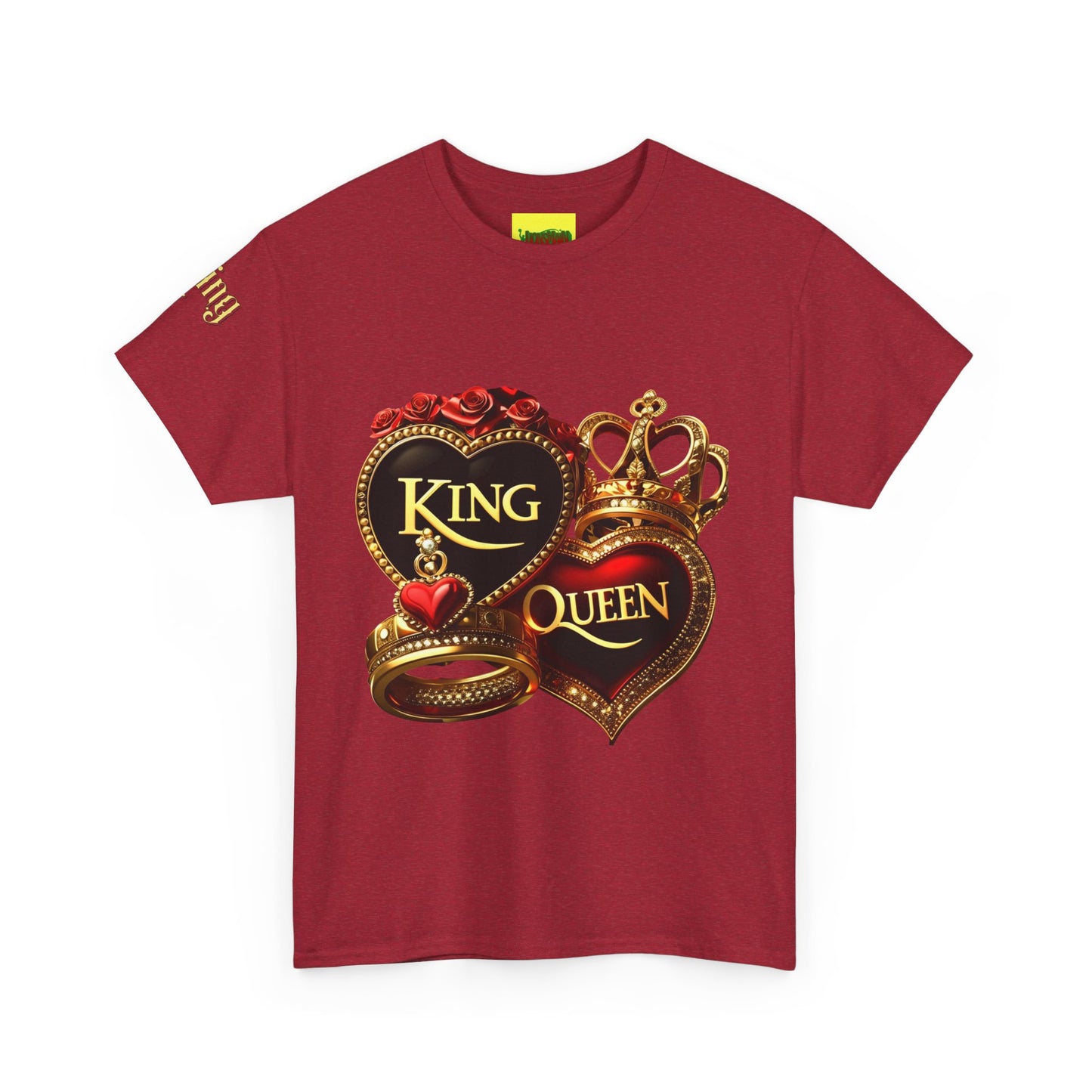 Lion's Main Apparel Royalty is King-Themed Unisex Heavy Cotton Tee