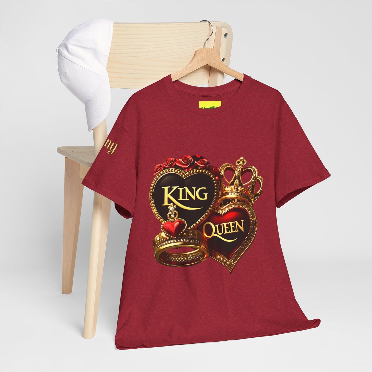 Lion's Main Apparel Royalty is King-Themed Unisex Heavy Cotton Tee