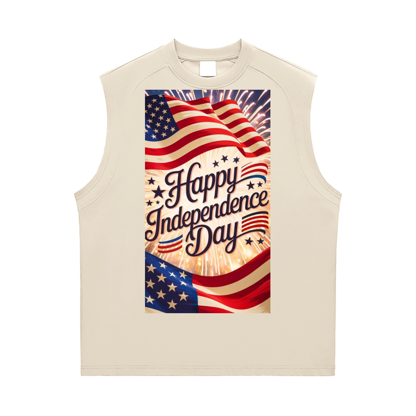 Lion's Main Apparel Independence Day Sorona Quick-Dry Cooling Tank Top