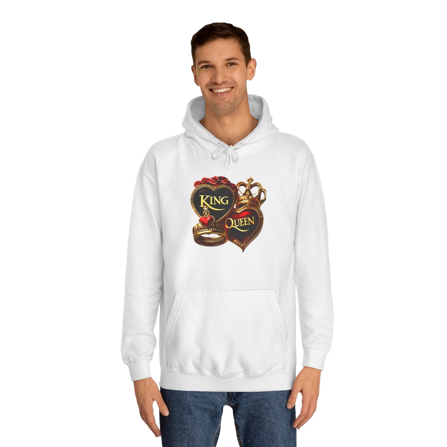 Lion's Main Apparel Royalty is King Unisex College Hoodie