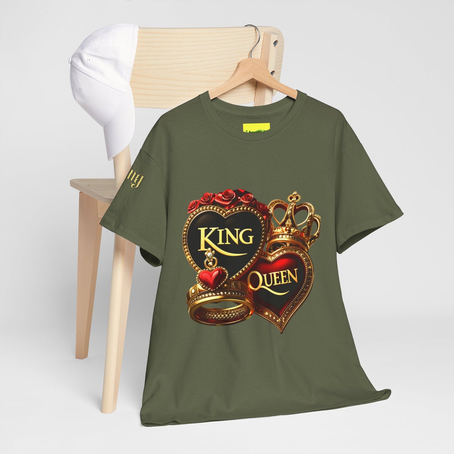 Lion's Main Apparel Royalty is King-Themed Unisex Heavy Cotton Tee