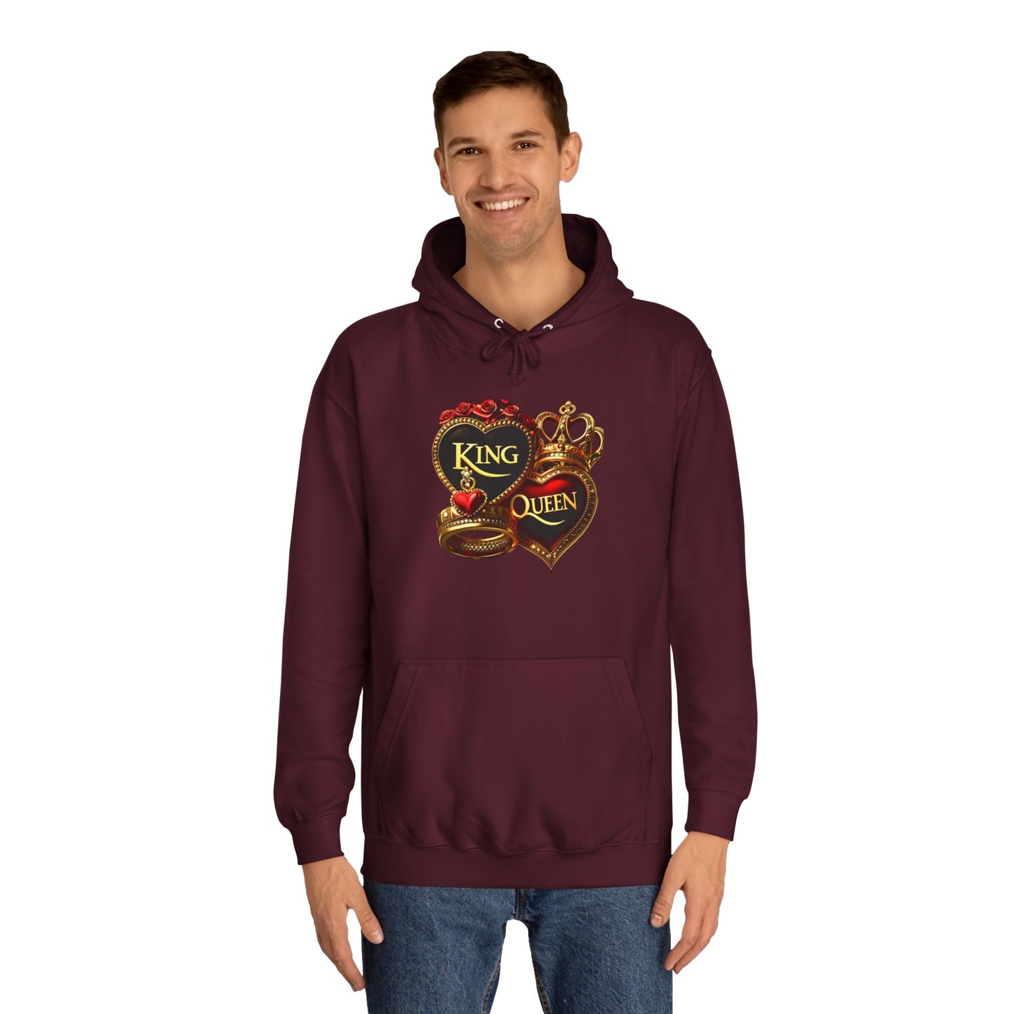 Lion's Main Apparel Royalty is King Unisex College Hoodie