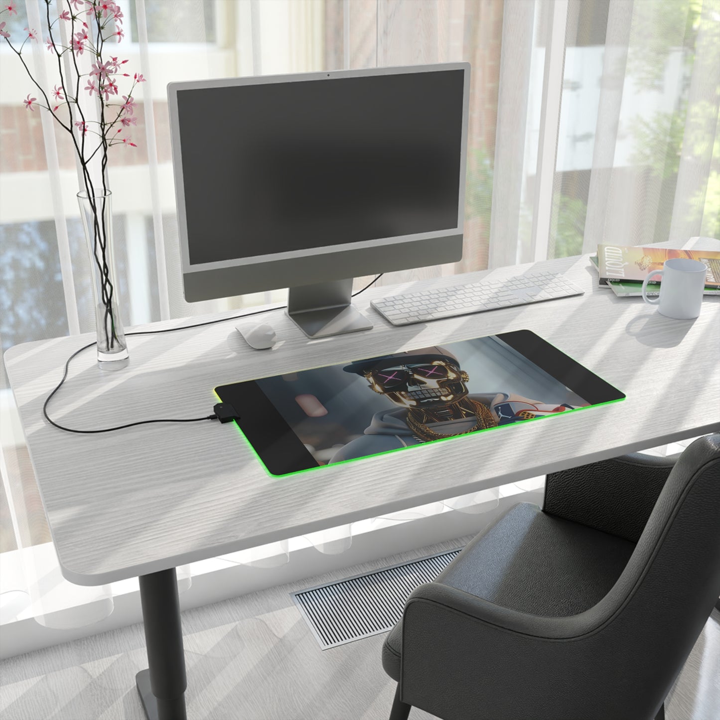 Lion's Main Apparel Robo B-Boy RGB LED Gaming Desk Pad
