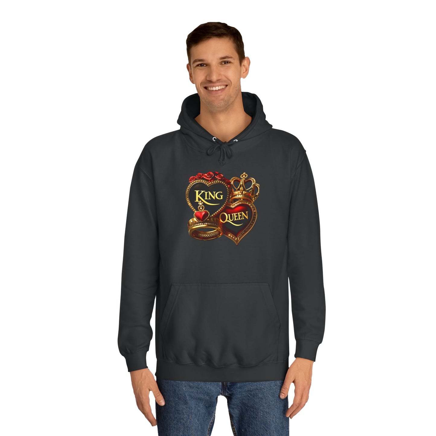 Lion's Main Apparel Royalty is King Unisex College Hoodie