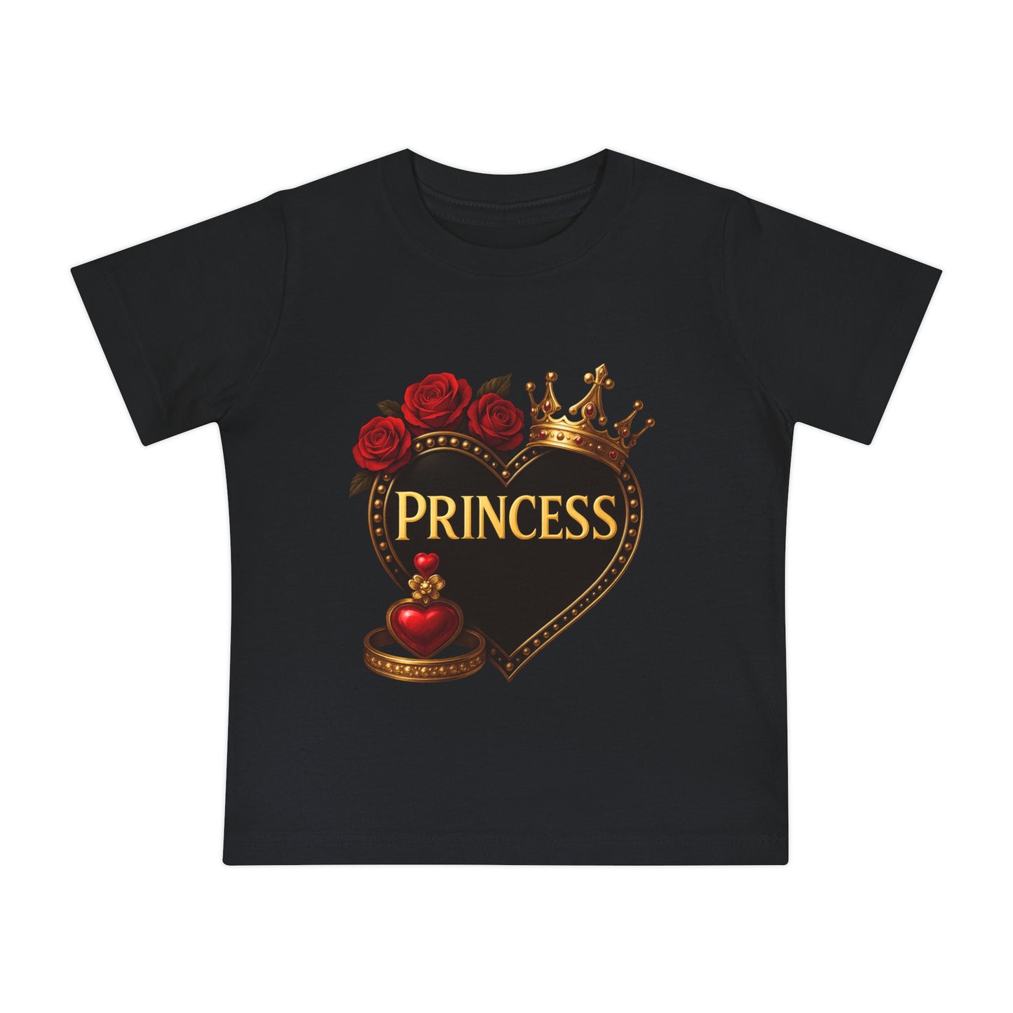 Lion's Main Apparel Royalty Princess Short Sleeve T-Shirt for Babies