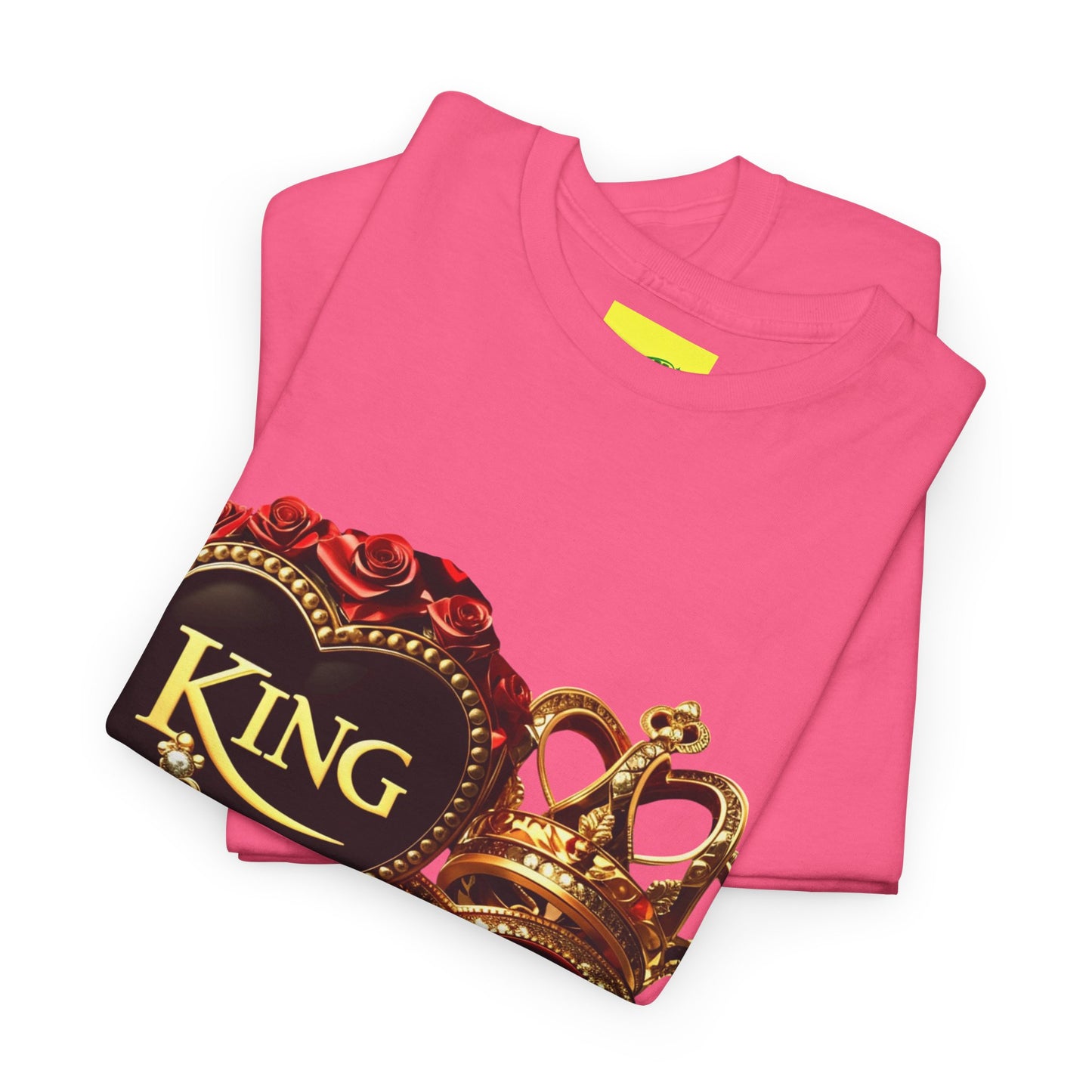 Lion's Main Apparel Royalty is King-Themed Unisex Heavy Cotton Tee