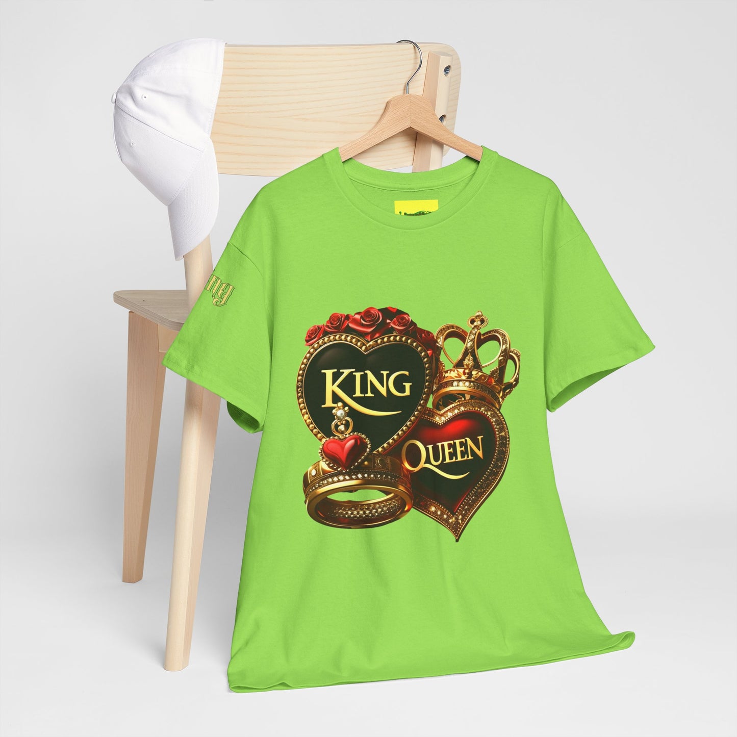 Lion's Main Apparel Royalty is King-Themed Unisex Heavy Cotton Tee