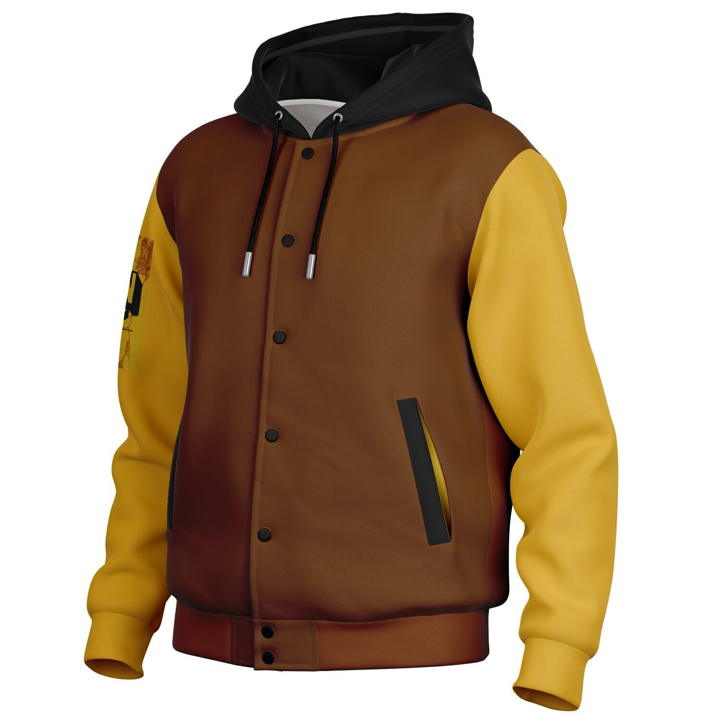 Lions Main Apparel Uprock Steady Heavyweight Hooded Baseball Jacket - AOP