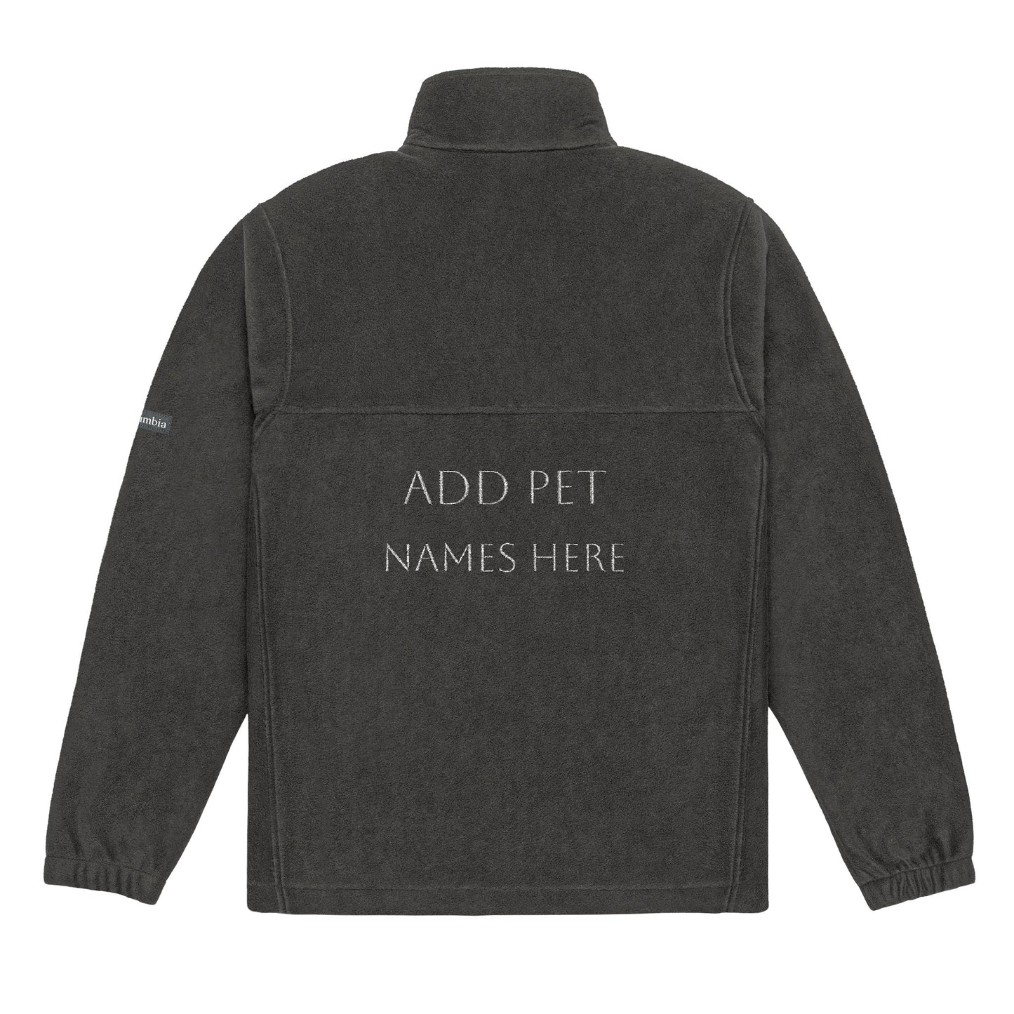 Personalized Unisex Fleece "Cat Mom Jacket" - Custom Embroidered Pet Name