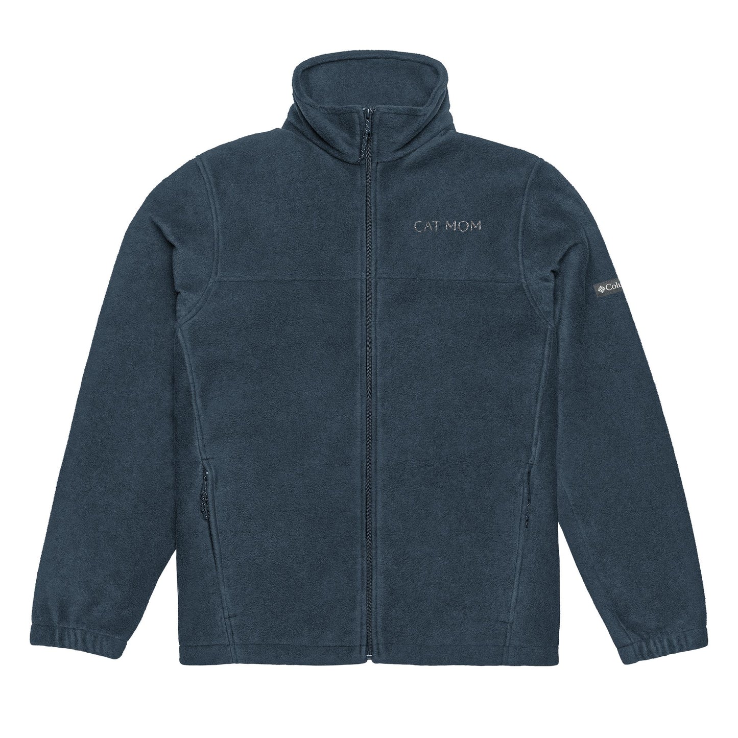 Personalized Unisex Fleece "Cat Mom Jacket" - Custom Embroidered Pet Name