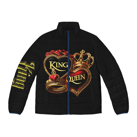 Lion's Main Apparel Royalty is King Themed Puffer Jacket