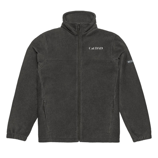Personalized Unisex Fleece "Cat Dad" Jacket with Pet Name