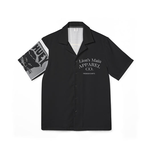 Lion's Main Apparel Men's Hawaiian Camp Black Panther Movement Shirt