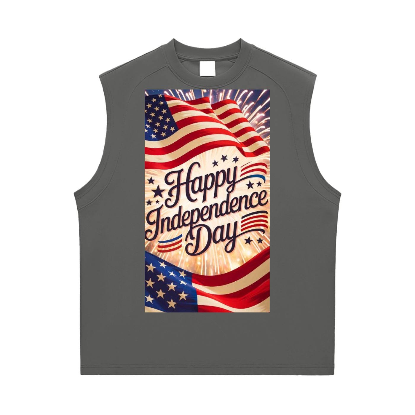 Lion's Main Apparel Independence Day Sorona Quick-Dry Cooling Tank Top
