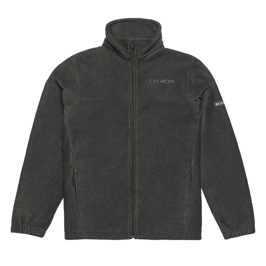 Personalized Unisex Fleece "Cat Mom Jacket" - Custom Embroidered Pet Name