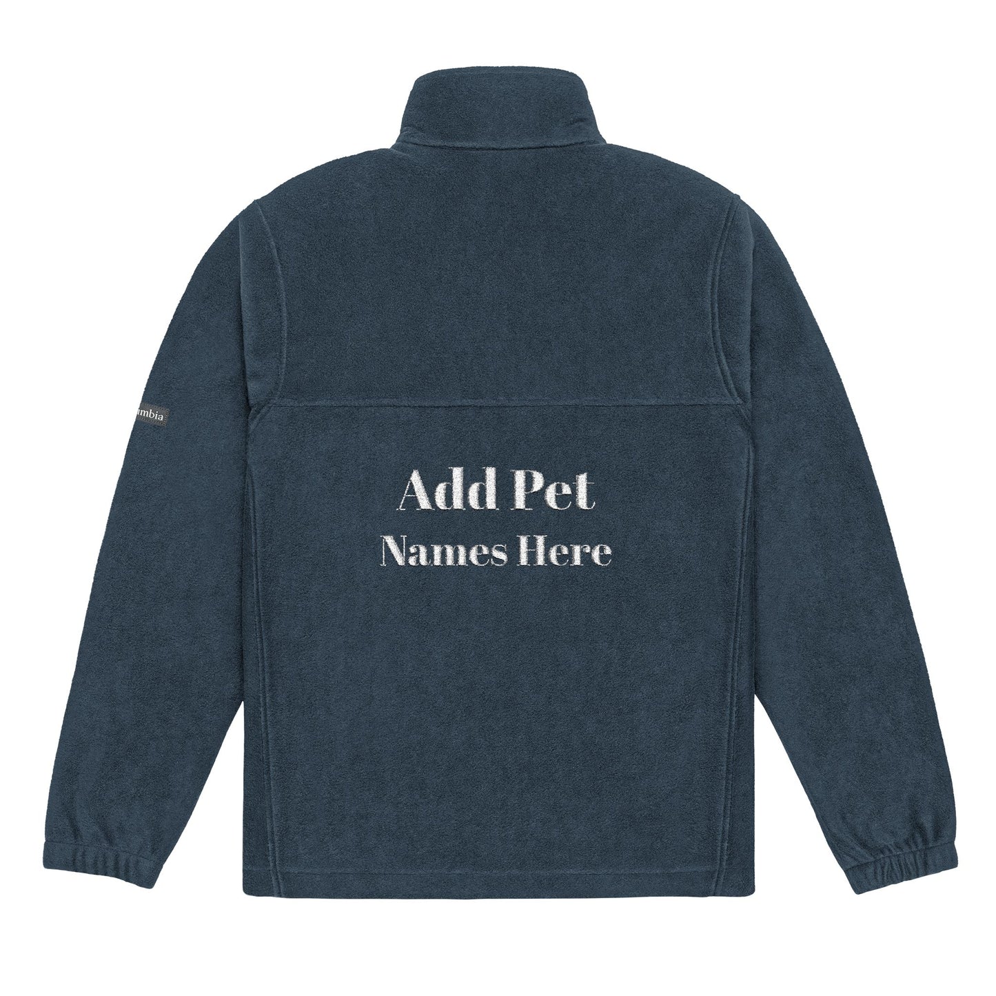 Personalized Unisex Fleece "Cat Dad" Jacket with Pet Name